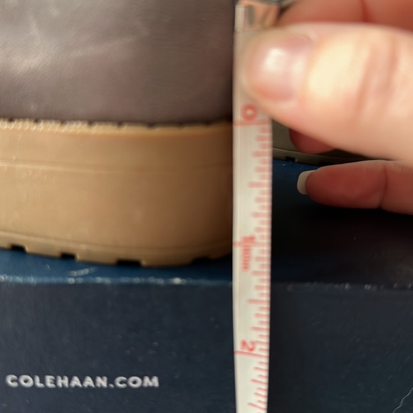 Cole Haan Weatherproof Stormcloud Grey Huntley Booties - Picture 12 of 14